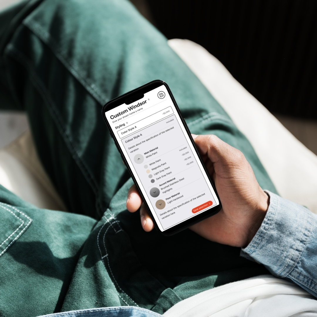 Select & customize your home